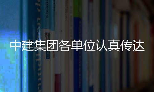 位认各单中建真传集团精神习党达学的二全会十届三中